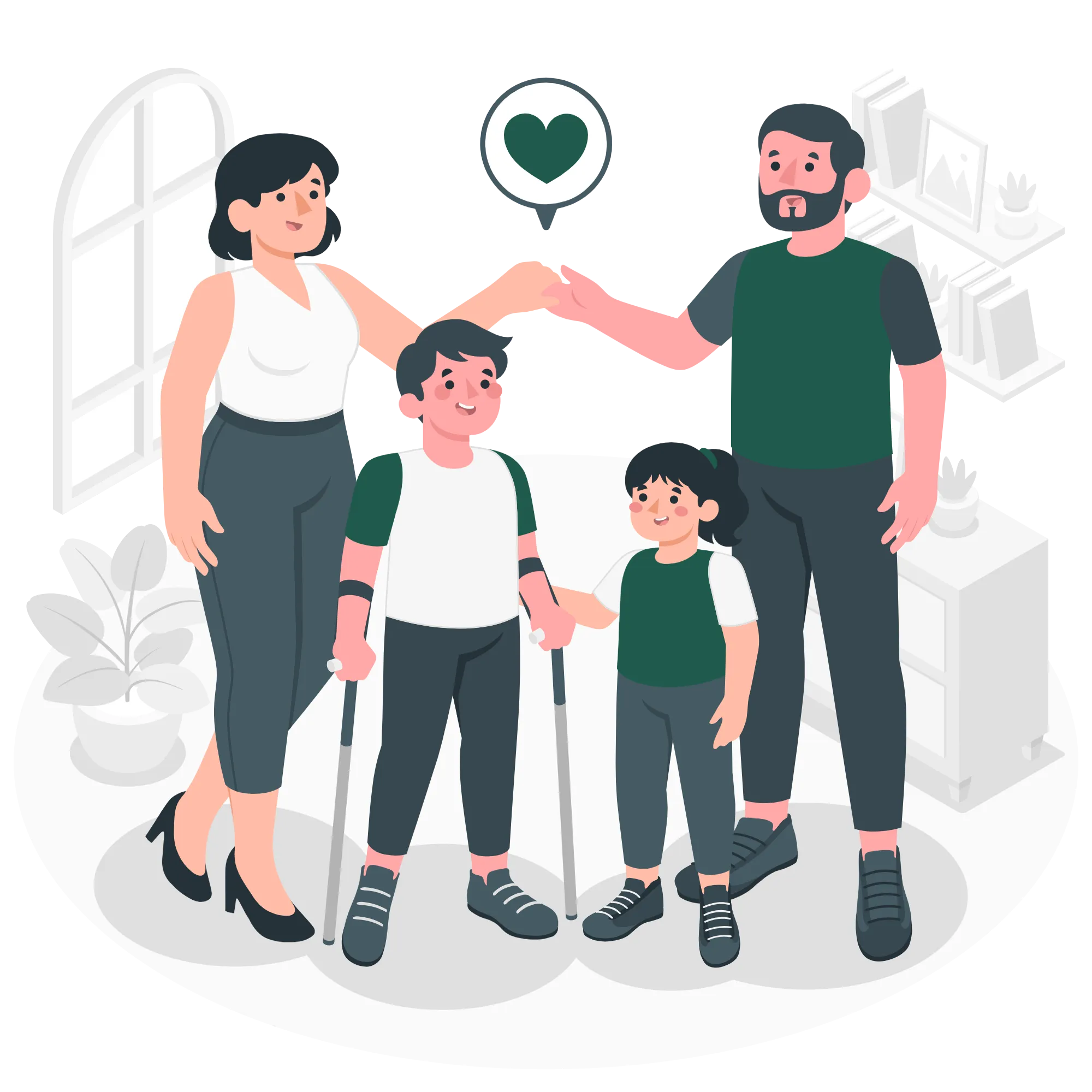 family with a disabled child-amico